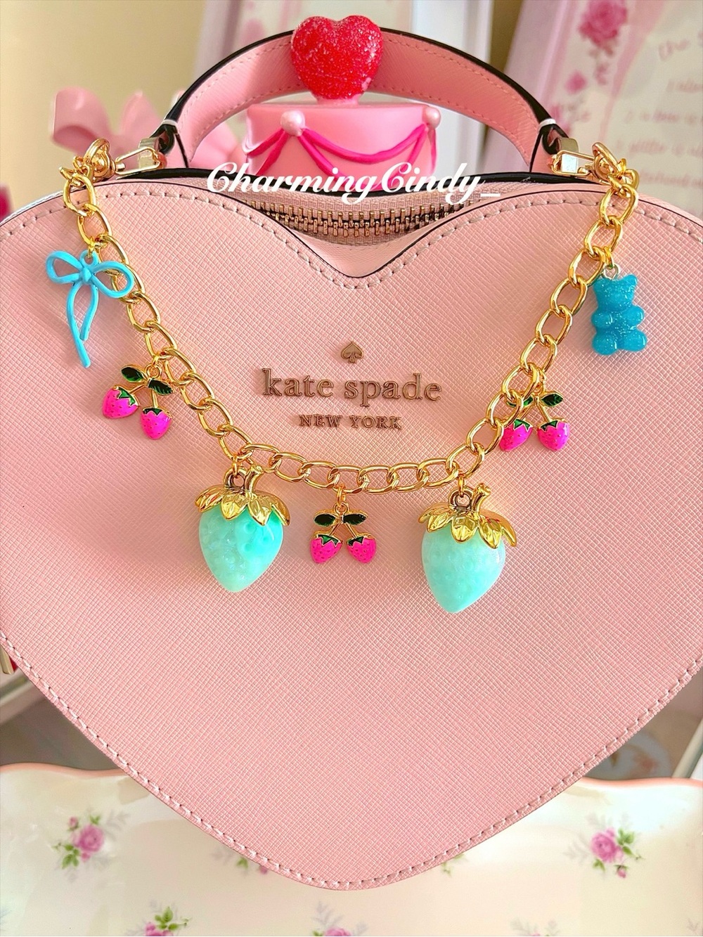 Blueberry breeze purse charm.